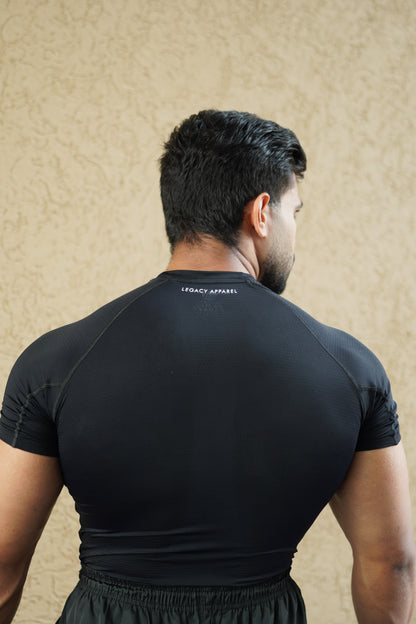 Legacy Pro compression Half Sleeve Matte Black