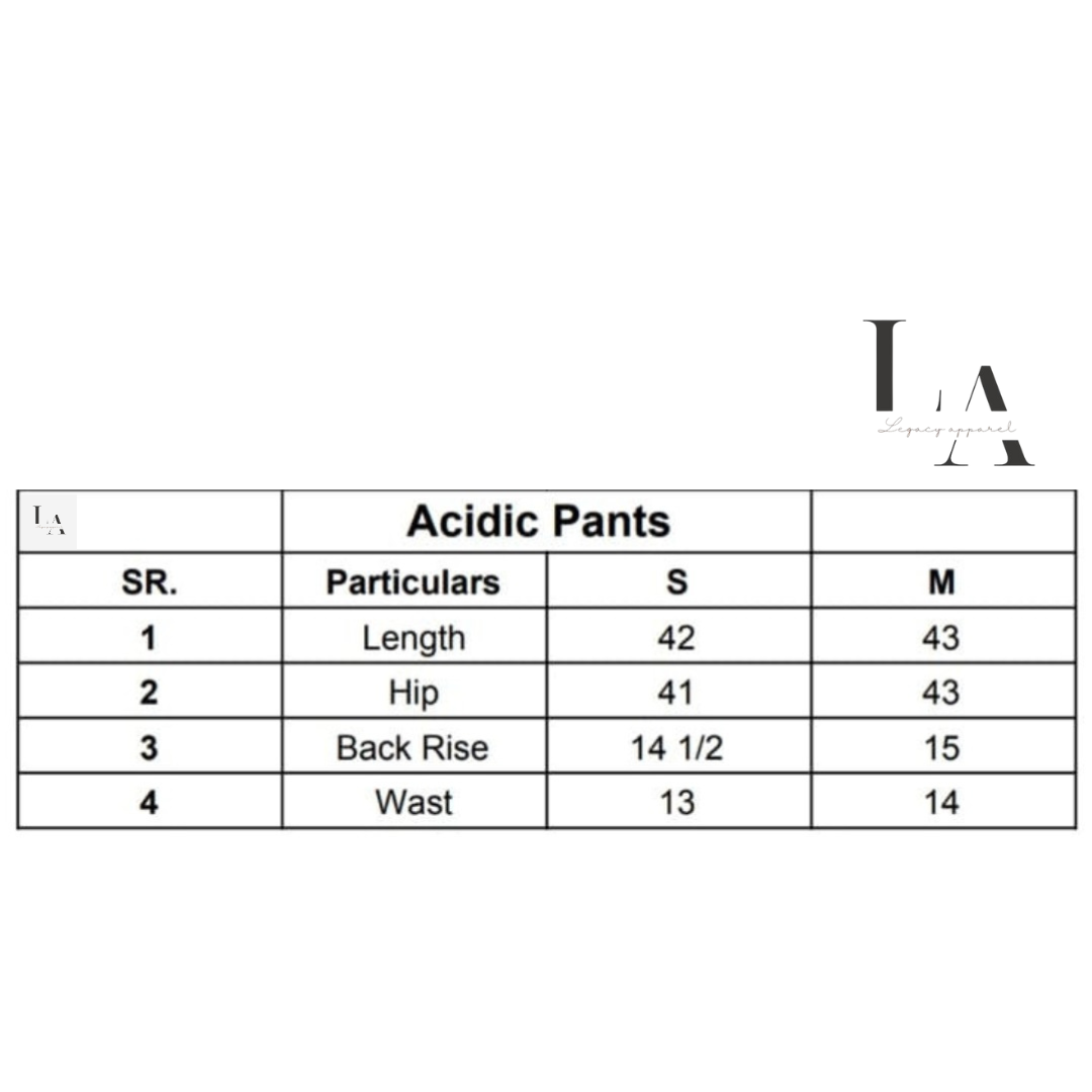 Acidic Pants Womens