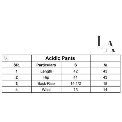 Acidic Pants Womens